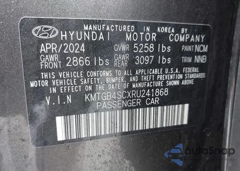 2024 Genesis G80 2.5T Awd from USA, damaged, VIN KMTGB4SCXRU241868